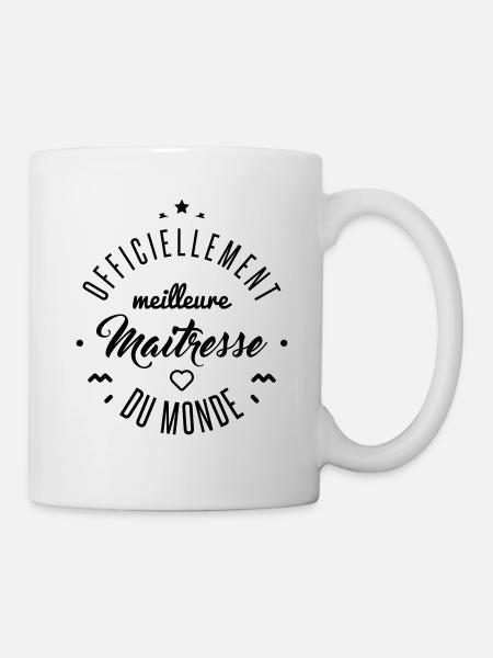 meilleure maitresse du monde - Mug blanc - blanc
