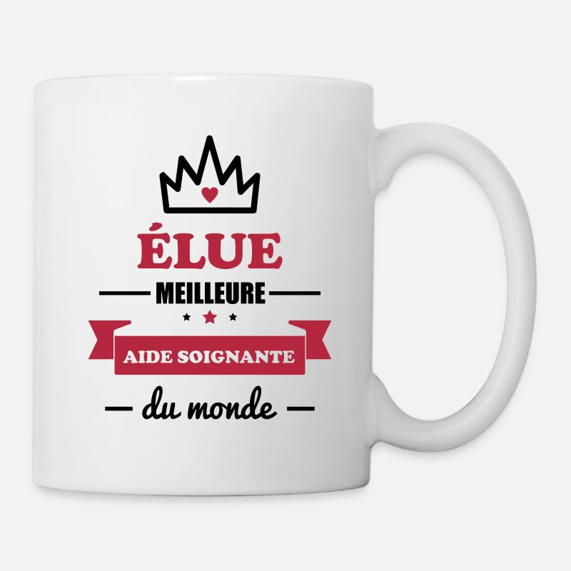 Meilleure aide soignante AIDE-SOIGNANTE - Mug blanc - blanc