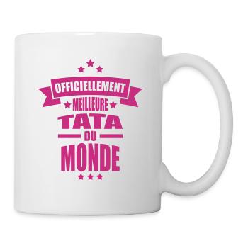 officiellement meilleure tata du monde - Mug blanc - blanc - Droite