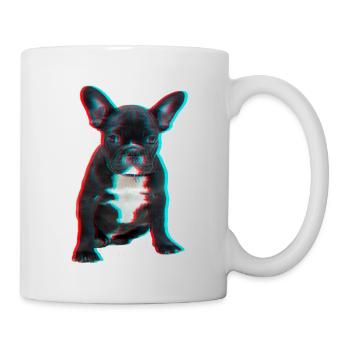 3D French bulldog - Mug - white - Right