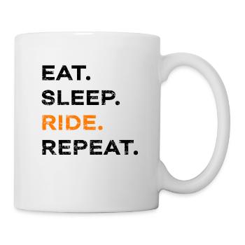 Eat Sleep Ride Repeat Pony cheval cheval cadeau - Mug blanc - blanc - Droite