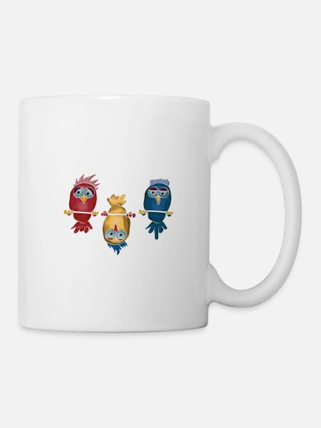 Anders sein Gegen den Strom LGBT Vogel Geschenk - Tasse - Weiß