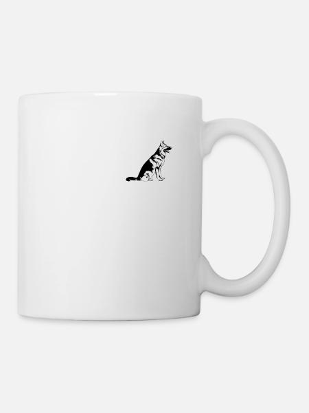 Ein deutscher Schaeferhund - Tasse - Weiß