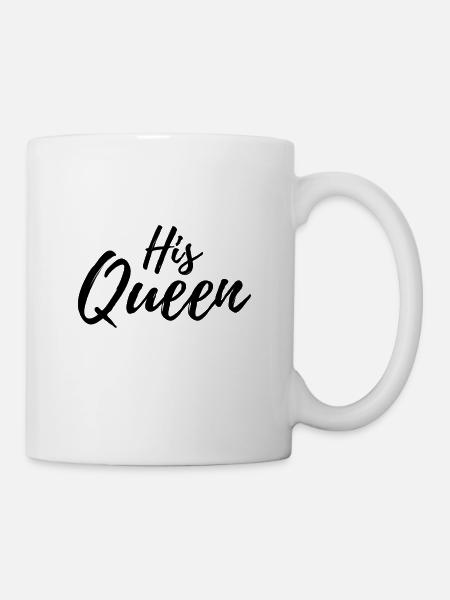 Son écriture de reine noire - Mug blanc - blanc