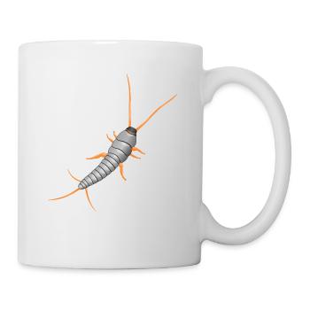 Poissons argentés, Lepisma saccharina, silverfish - Mug blanc - blanc - Droite