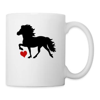 Icelandic horse - Mug - white - Right