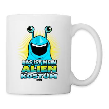 Das Ist Mein Alien Kostuem 2 HARIZ Karneval Kostüm - Tasse - Weiß - Rechts