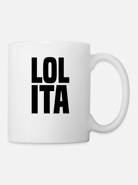 Lolita big black - Tasse - Weiß