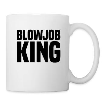 Blowjob King black - Tasse - Weiß - Rechts