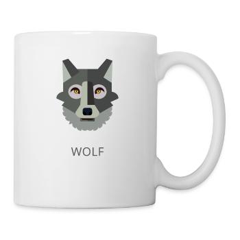 Wolf text gray - Mug - white - Right
