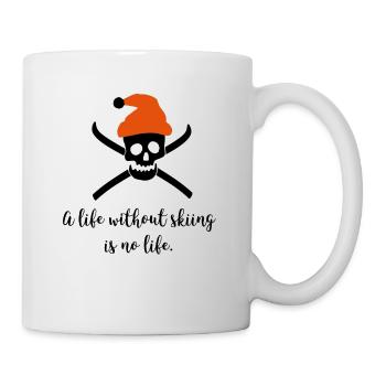 life without skiing - Mug - white - Right