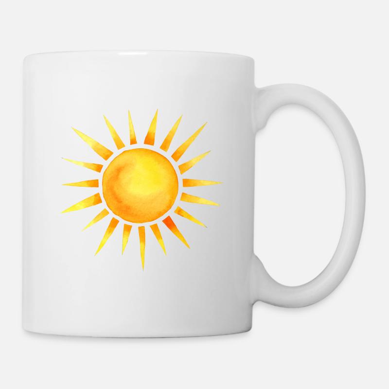 Sommer, Sonne, Sonnenschein // Urlaub, Meer - Tasse - Weiß