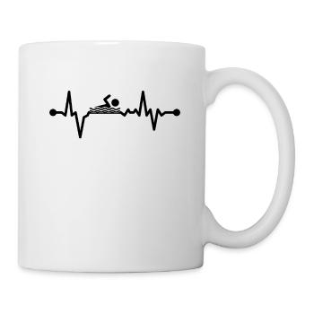 Nageurs - Natation - Eau - Sports - Triathlon - Mug blanc - blanc - Droite
