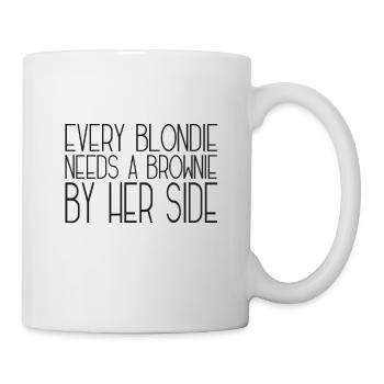 Blonde Brune copines Blonde Brownie - Mug blanc - blanc - Droite