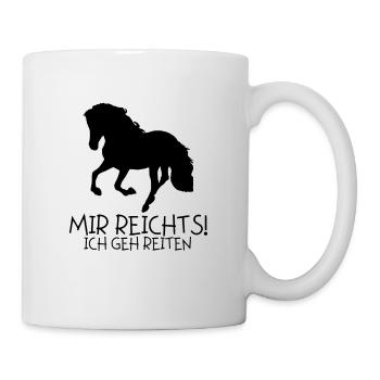 J’aime les chevaux - Mug blanc - blanc - Droite
