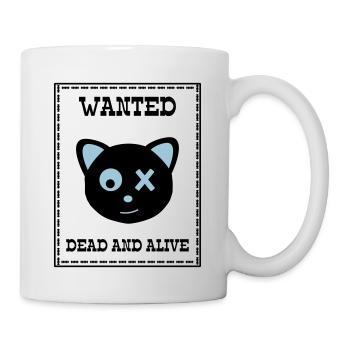 Wanted Schrödingers Katze Dead and Alive - Mug blanc - blanc - Droite