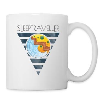 The sleeping traveler - Mug - white - Right
