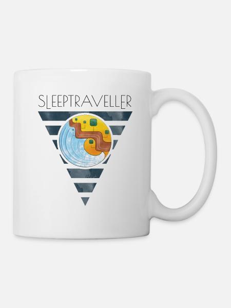 The sleeping traveler - Mug - white