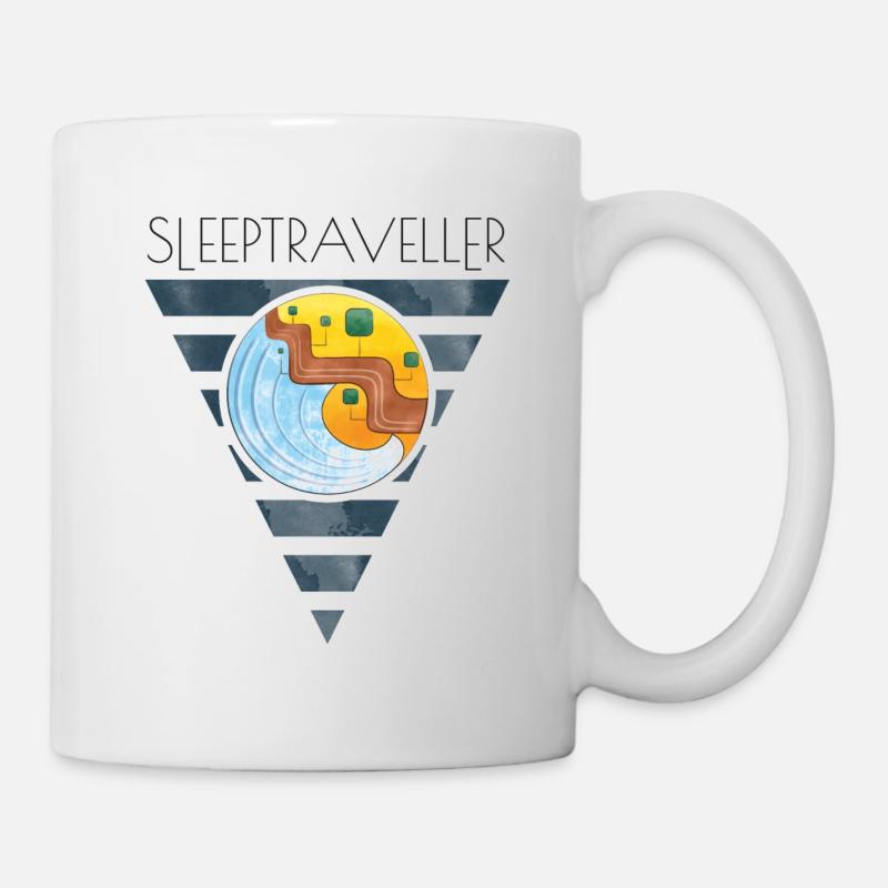 Le voyageur endormi - Mug blanc - blanc