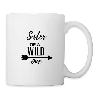 Wild Big Sister Family Saying Siblings - Mug - white - Right