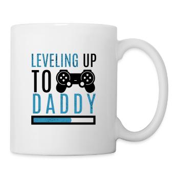 Daddy Level Up Expector-to-be Parents Kids Gamer - Mug - white - Right