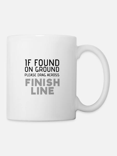 Finish Line Proclaim Run Runner Run Run Run Run - Mug blanc - blanc