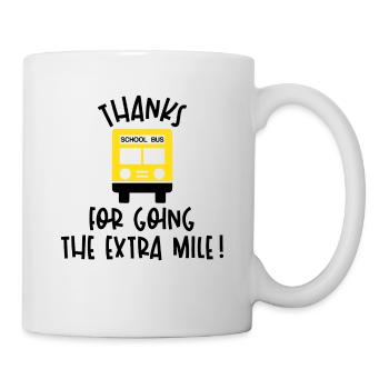Chauffeur de bus, bus scolaire, idée cadeau - Mug blanc - blanc - Droite