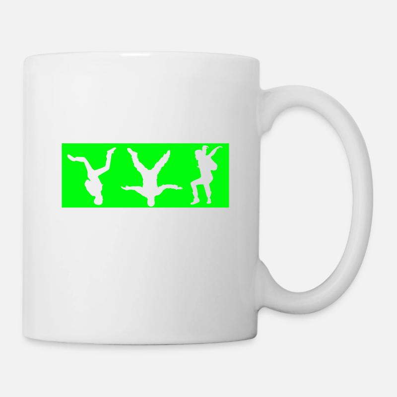 Parachute, freefly, parachutisme, parachutiste - Mug blanc - blanc