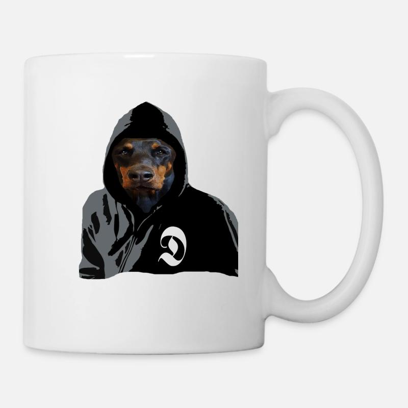 Doberman chien de race, Doberman - Mug blanc - blanc