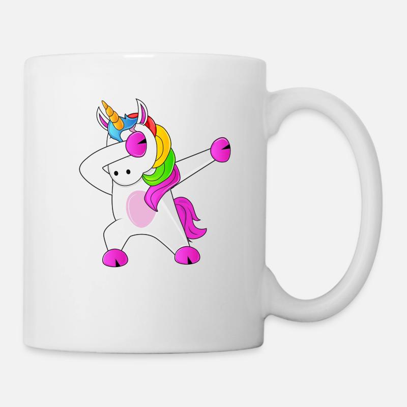 Einhorn Dabbing Unicorn - Tasse - Weiß