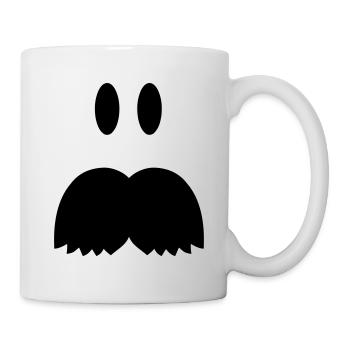 Bart Moustache - Mug blanc - blanc - Droite