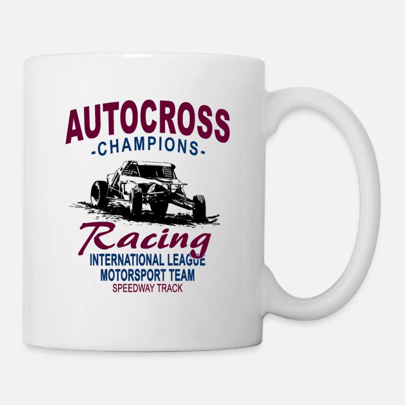 Autocross - Buggy - 4x4 - Offroad - Tasse - Weiß