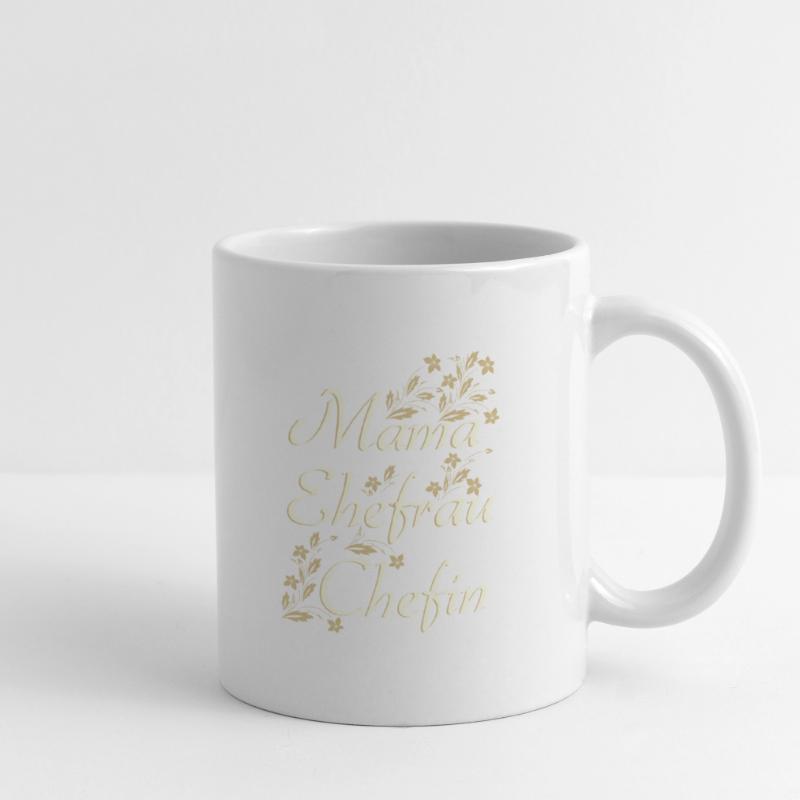 MAMA EHEFRAU CHEFIN - Geschenk Ehefrau Tasse