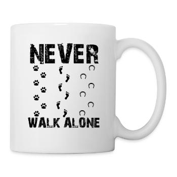 Never Walk Alone - Tasse - Weiß - Rechts