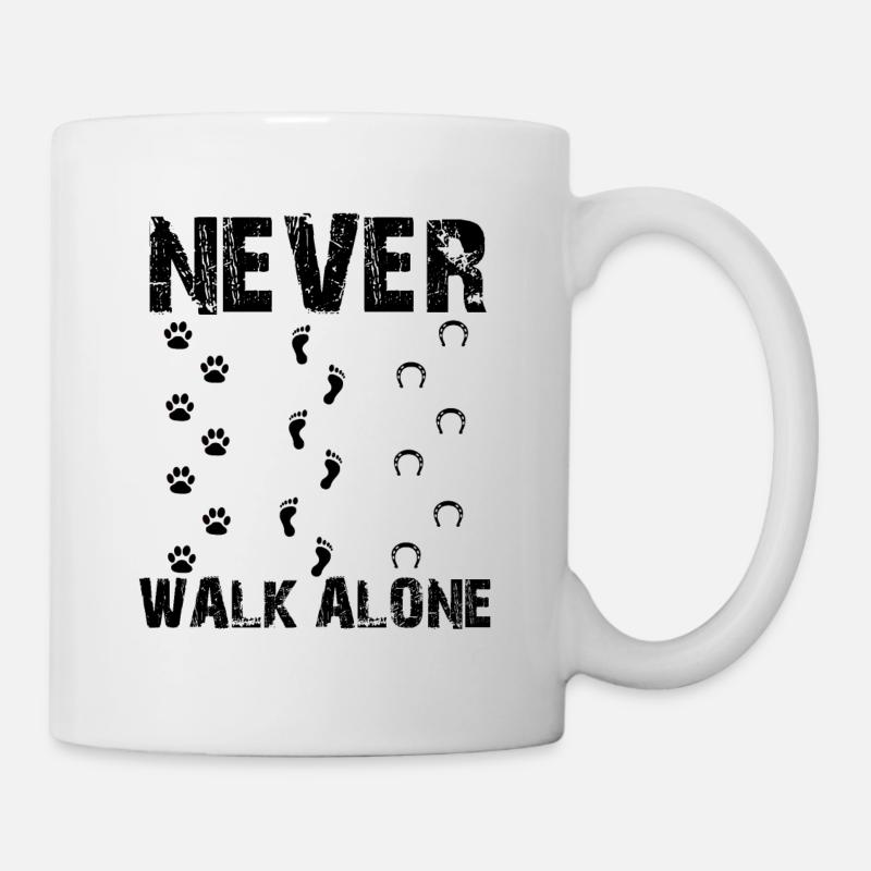 Never Walk Alone - Tasse - Weiß