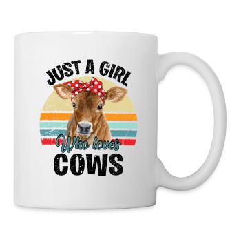 Just A Girl Who Loves Cows - Mug - white - Right