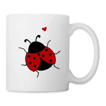 LUCKY BEETLE - Mug blanc - blanc - Droite