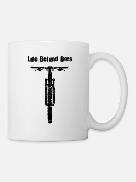 Life Behind Bars Cyclists Bikers Bikers MTB Gesch - Mug - white
