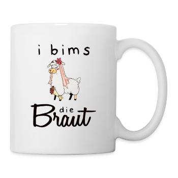 I Bims La mariée Lama enterrement de vie de garçon JGA - Mug blanc - blanc - Droite