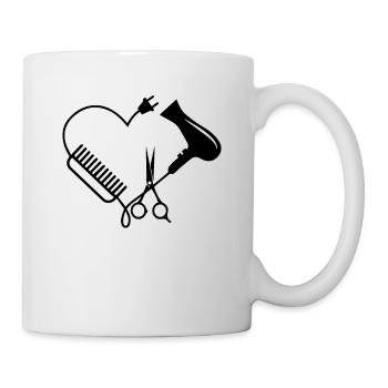 Coiffeur coiffeur salon de coiffure coiffeur - Mug blanc - blanc - Droite
