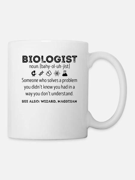 Drôle biologiste définition biologie science G - Mug blanc - blanc