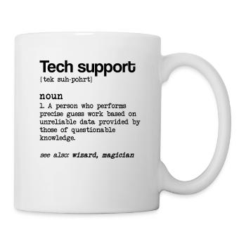 Technical support Definition of noun Technisc - Mug - white - Right