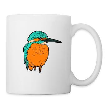Eisvogel - Tasse - Weiß - Rechts