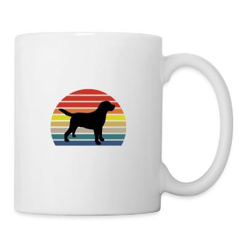 Vintage Retro Dog Gifts Labrador Retriever Lovers - Mug - white - Right
