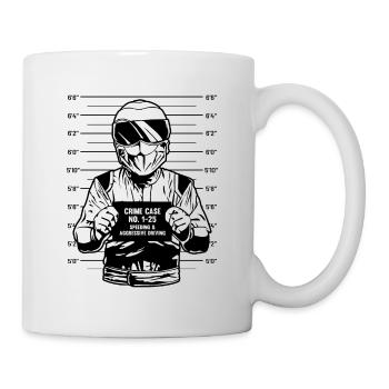 Biker motorcyclist motorcycle motorcycling bike - Mug - white - Right