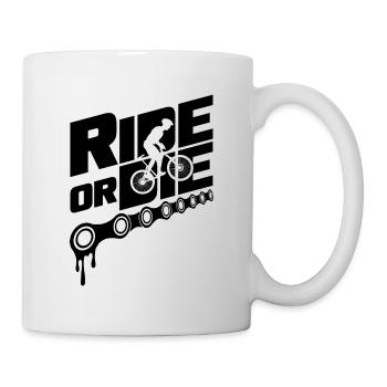 Ride or Die Mountainbiker VTT Vélo VTT - Mug blanc - blanc - Droite
