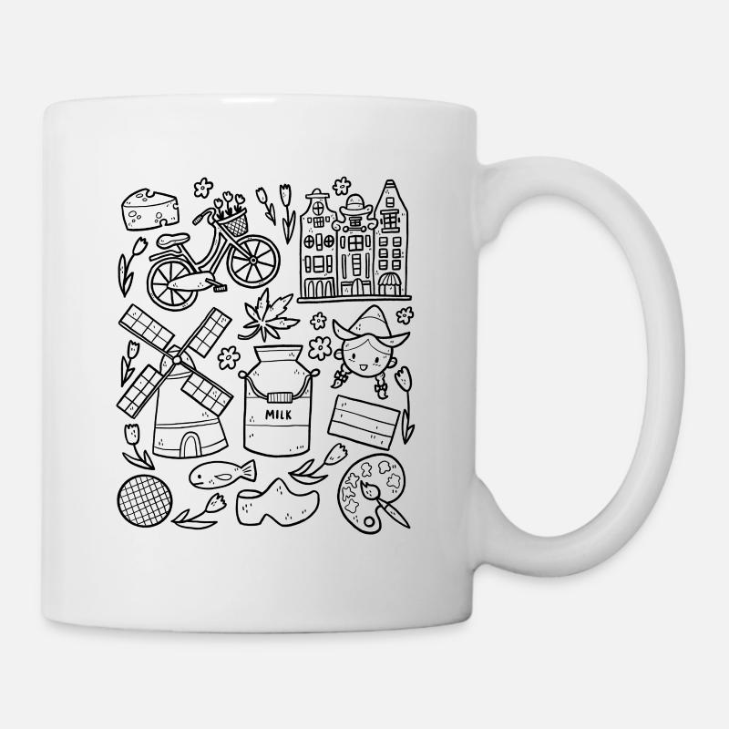 Holland Niederlande Amsterdam - Tasse - Weiß