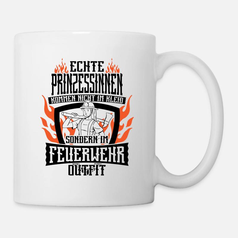 Feuerwehrfrau Freiwillige Feuerwehr Ehrenamt - Tasse - Weiß