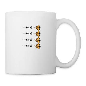 Tee-shirt abeille mignonne et drôle Let It Bee - Mug blanc - blanc - Droite
