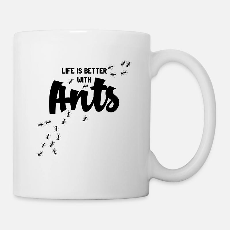Fourmis - Mug blanc - blanc